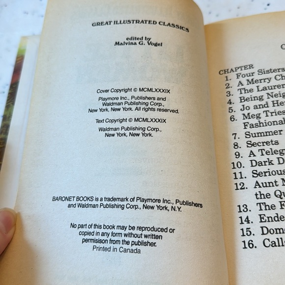 ⛱️2/$5⛱️Little Women, Great Illustrated Classics, hardcover , erased … - Picture 6 of 9